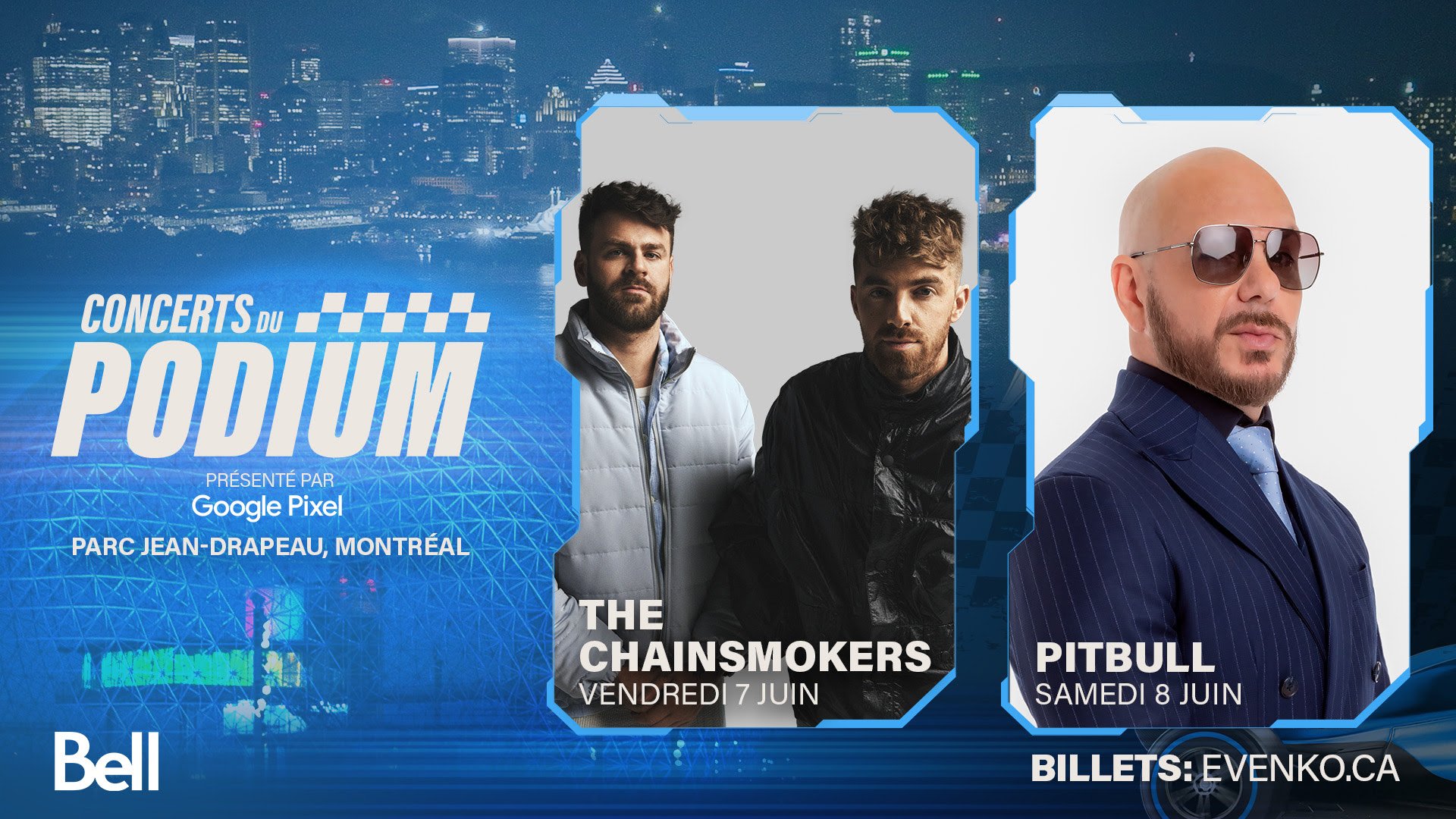 Pitbull et The Chainsmokers viennent d'annoncer des concerts extérieurs